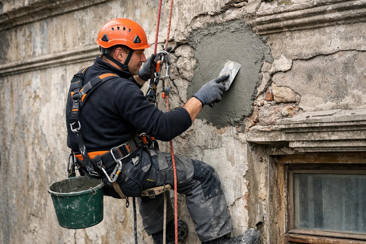Ремонт фасадов многоэтажных домов в Москве